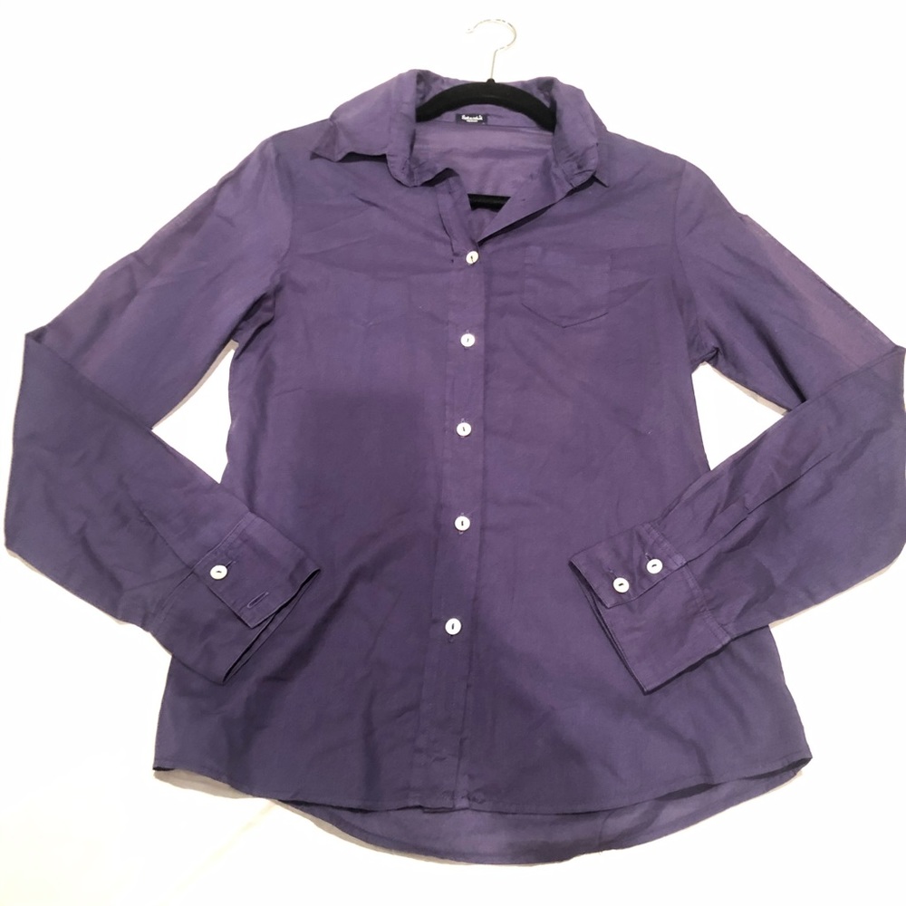 Splendid Purple Button Down Shirt